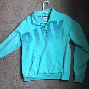 VS PINK SWEATSHIRT (HALF ZIP)
